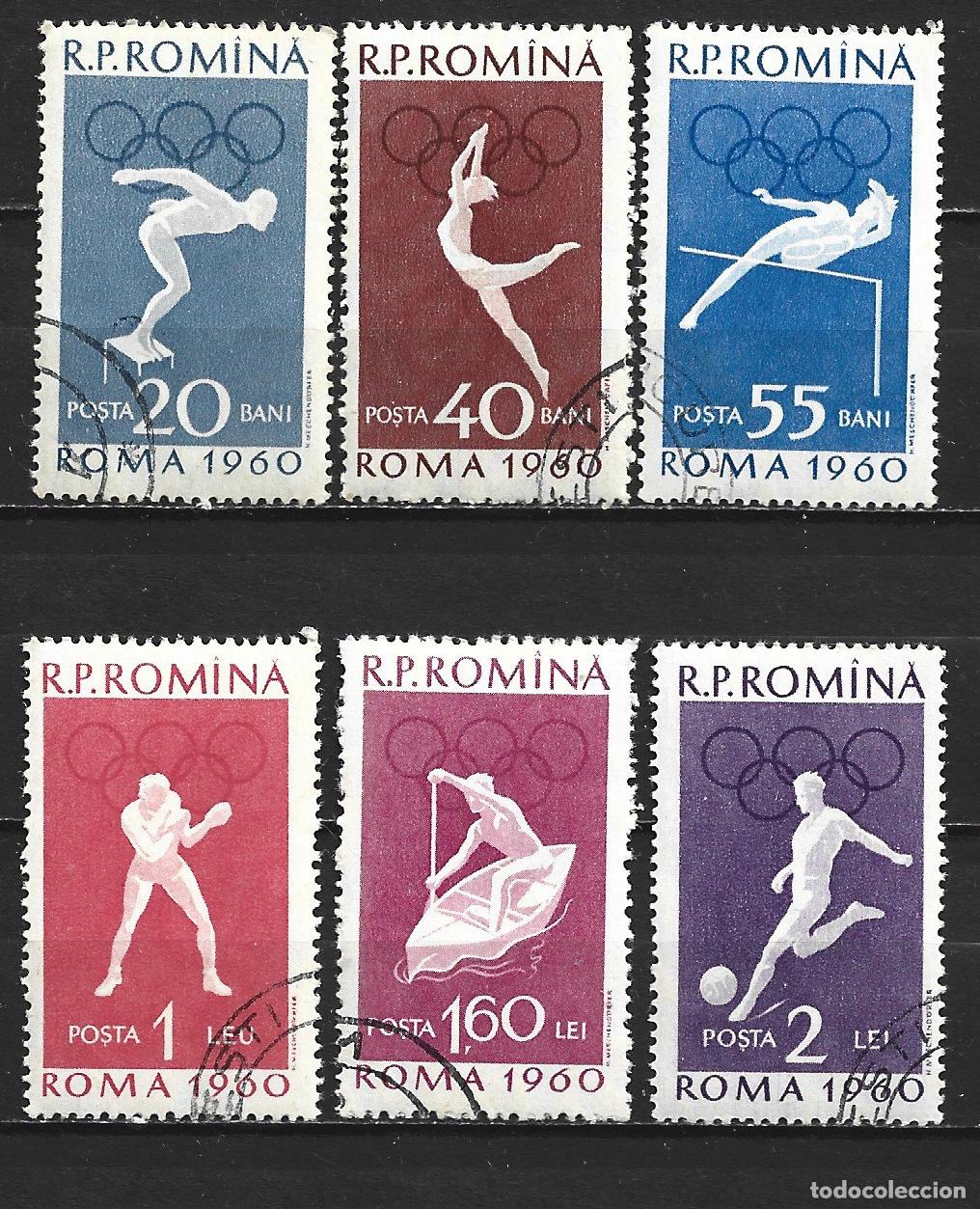 Sellos: RUMANIA YVERT NUM. 1720/1725 SERIE COMPLETA USADA