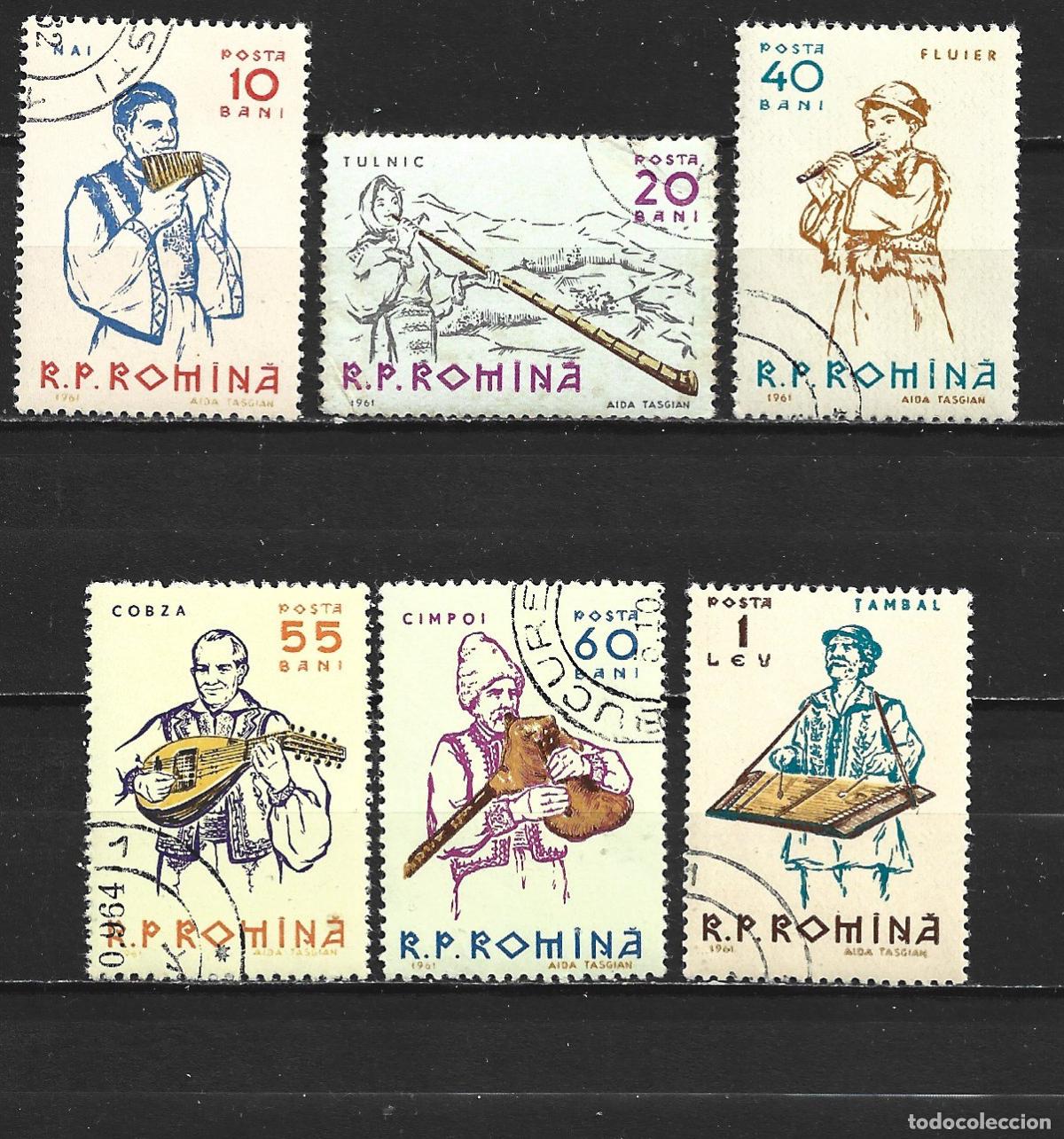 Sellos: RUMANIA YVERT NUM. 1791/1796 SERIE COMPLETA USADA