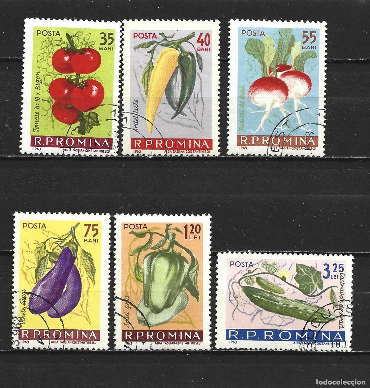Sellos: RUMANIA YVERT NUM. 1902/1907 SERIE COMPLETA USADA