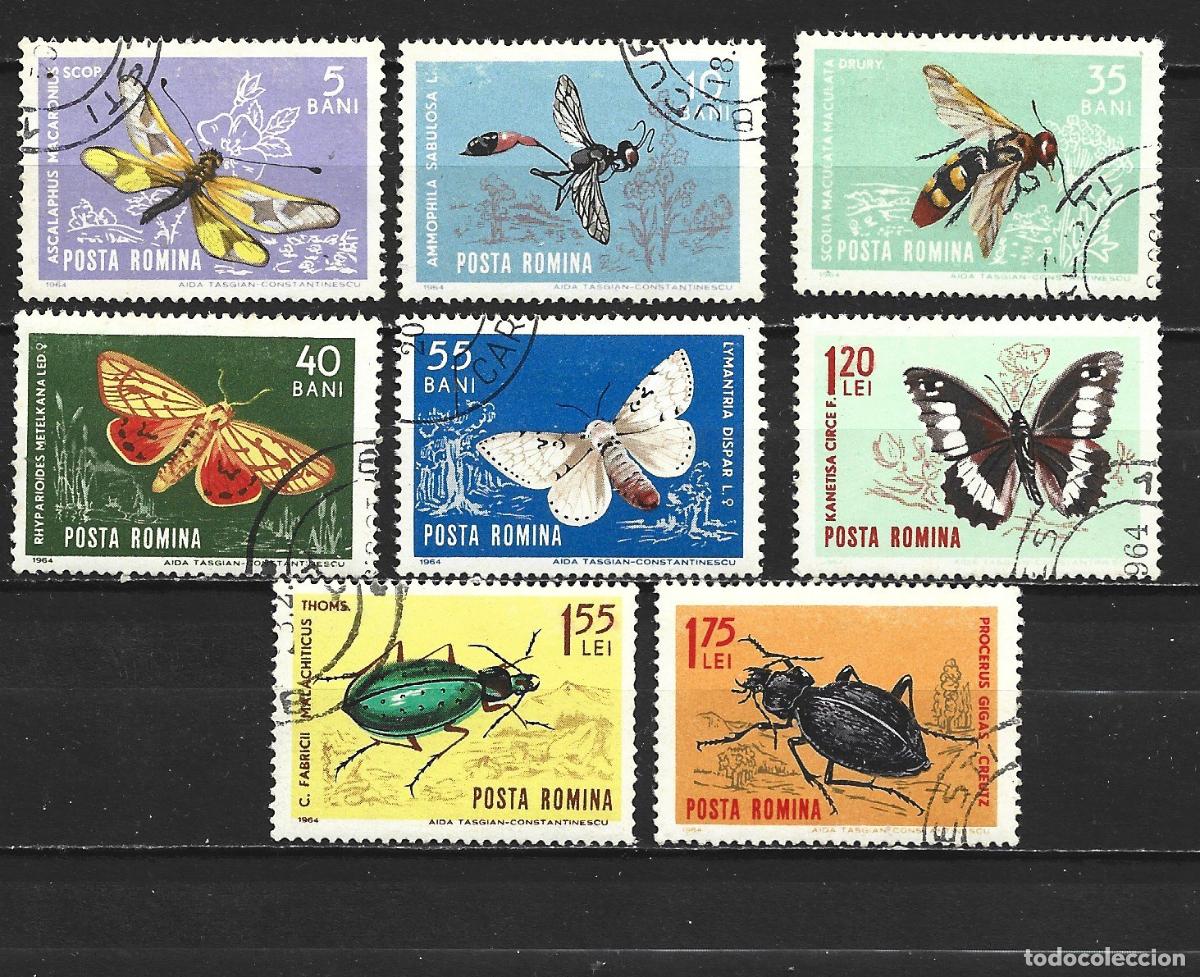 Sellos: RUMANIA YVERT NUM. 1968/1975 SERIE COMPLETA USADA