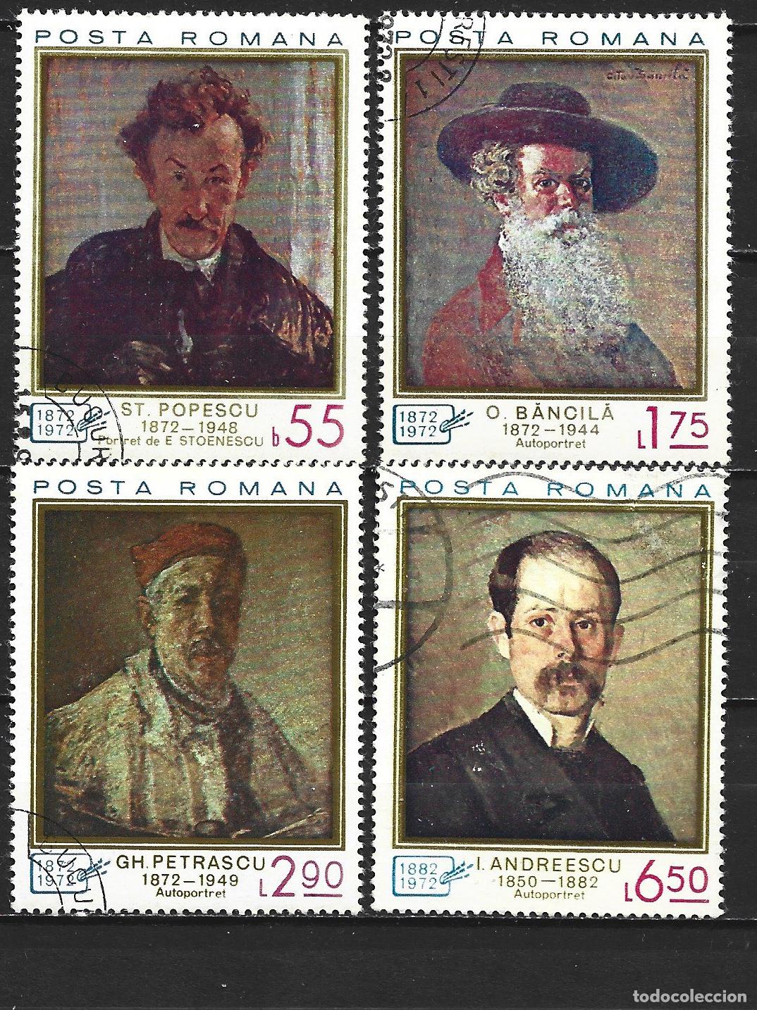 Sellos: RUMANIA YVERT NUM. 2707/2710 SERIE COMPLETA USADA