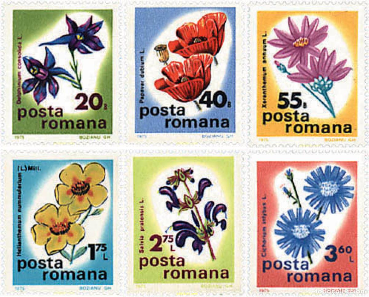 Sellos: 93961 MNH RUMANIA 1975 FLORES SILVESTRES