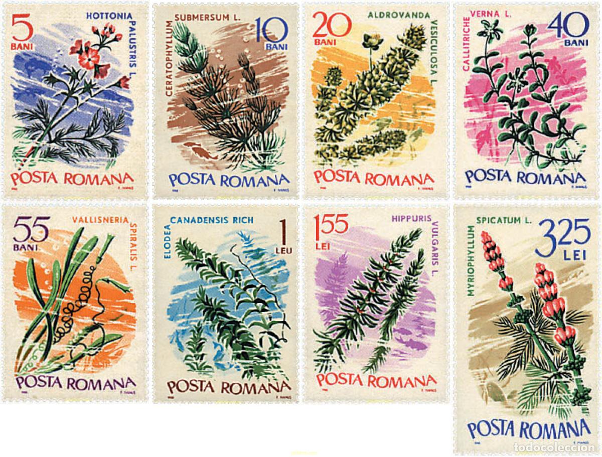 Sellos: 95912 MNH RUMANIA 1966 PLANTAS ACUATICAS