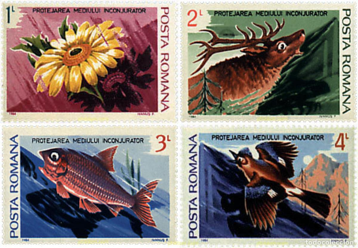 Sellos: 94005 MNH RUMANIA 1984 PROTECCION DE LA NATURALEZA