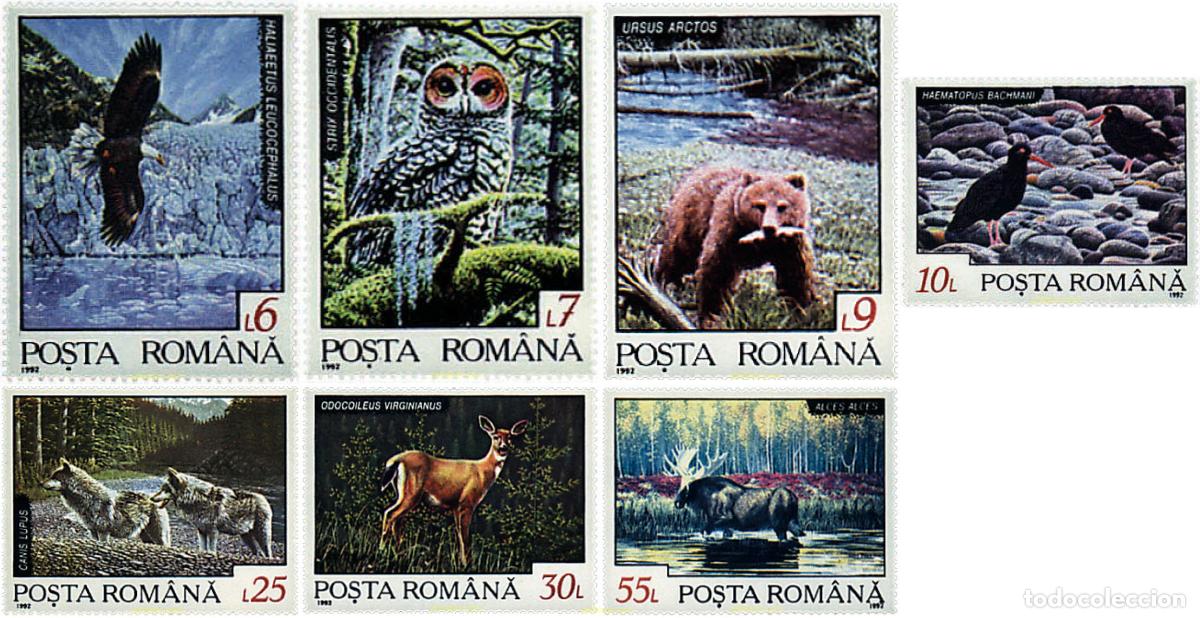 Sellos: 54057 MNH RUMANIA 1992 FAUNA DE LOS PAISES NORDICOS
