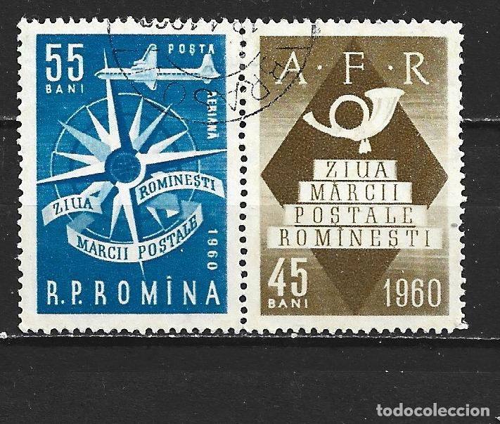 Sellos: RUMANIA CORREO AEREO YVERT NUM. 126 SERIE COMPLETA USADA