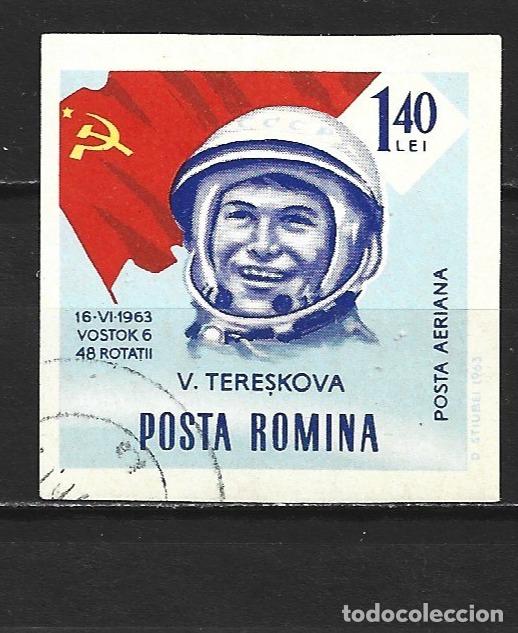 Sellos: RUMANIA CORREO AEREO YVERT NUM. 208 USADO SIN DENTAR