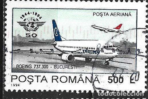 Sellos: RUMANIA CORREO AEREO YVERT NUM. 317 USADO