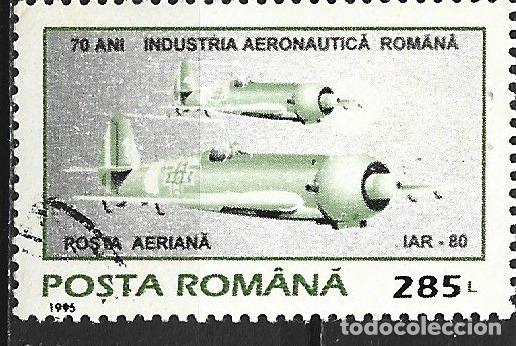 Sellos: RUMANIA CORREO AEREO YVERT NUM. 323 USADO