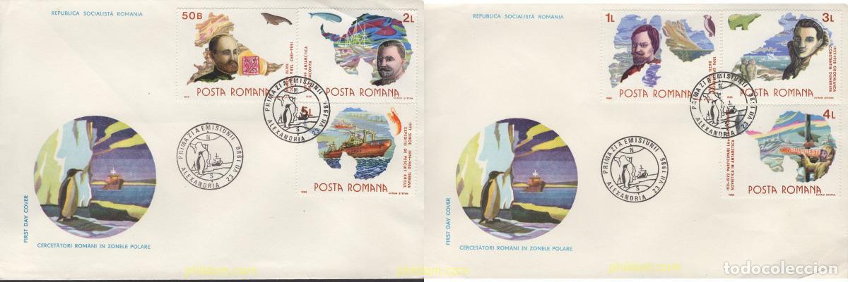 Sellos: 404714 MNH RUMANIA 1986 EXPLORADORES POLARES RUMANOS
