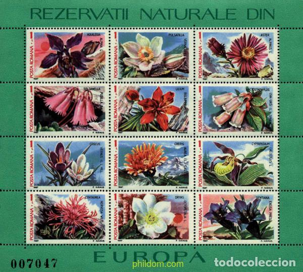 Sellos: 289828 MNH RUMANIA 1987 RESERVAS NATURALES DE EUROPA