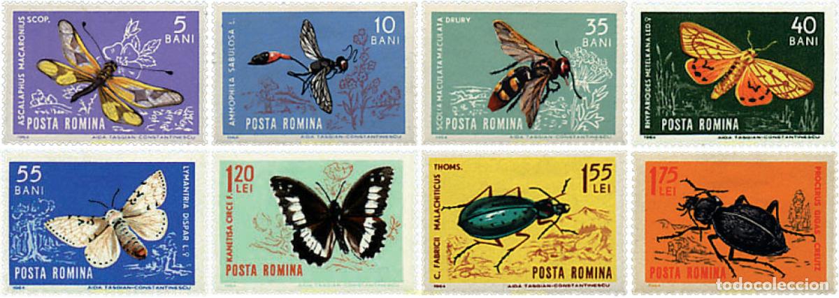 Sellos: 94997 MNH RUMANIA 1964 INSECTOS