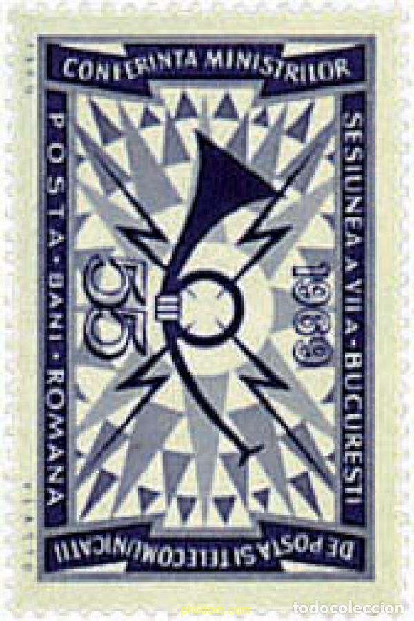Francobolli: 61944 MNH RUMANIA 1969 7 CONFERENCIA DE MINISTROS DE COMUNICACIONES