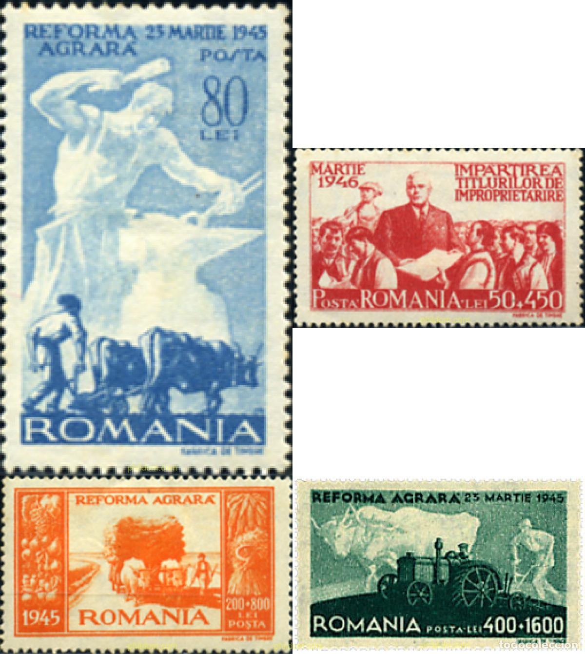Sellos: 613019 MNH RUMANIA 1946 REFORMA AGRARIA
