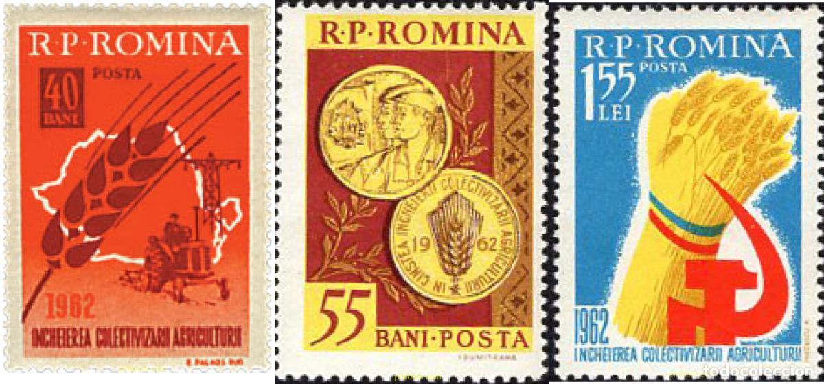 Sellos: 42439 MNH RUMANIA 1962 COLECTIVIZACION DE LA AGRICULTURA