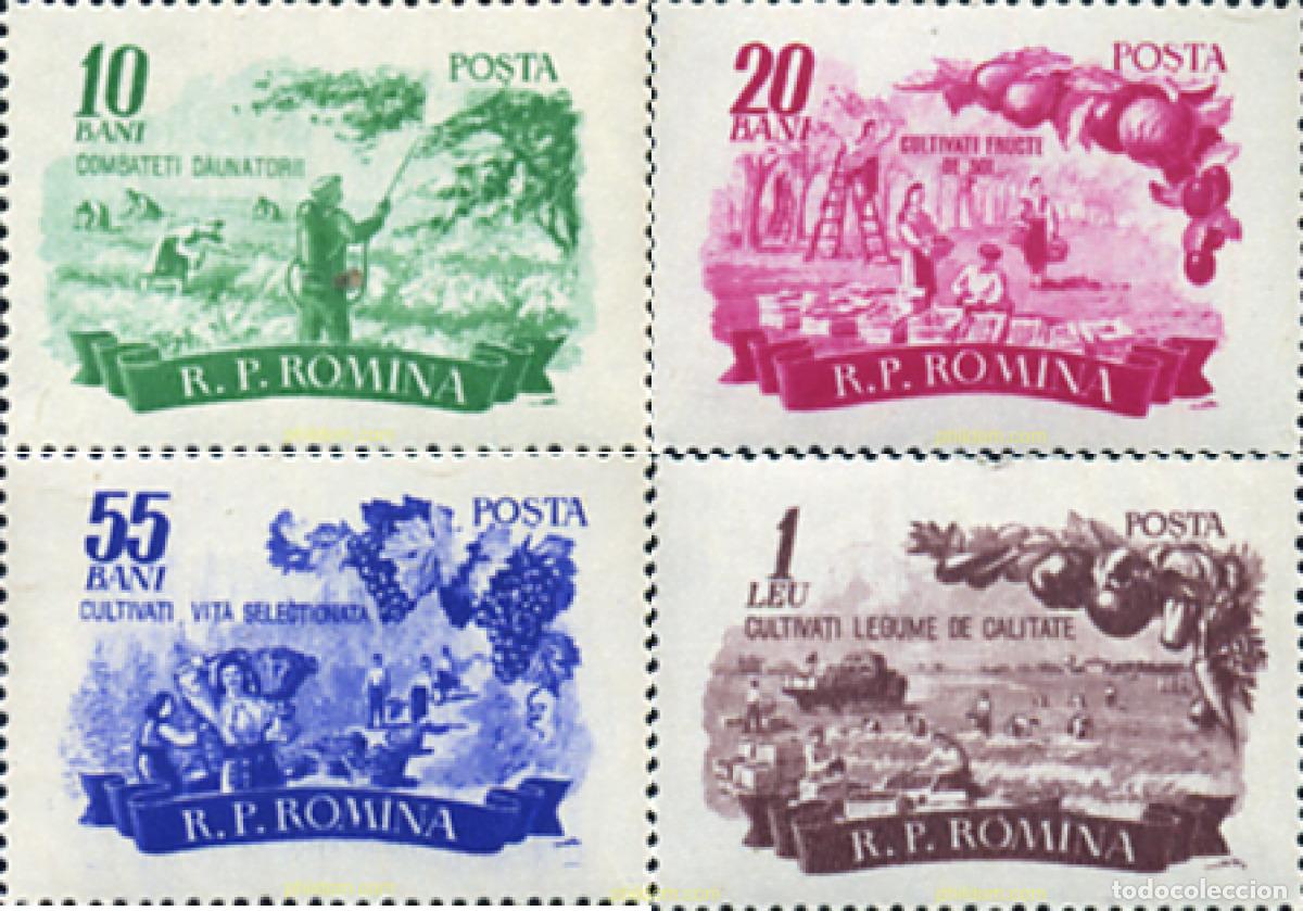 Sellos: 42418 MNH RUMANIA 1955 PRODUCCION AGRICOLA