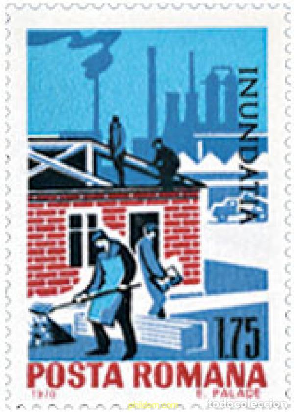 Sellos: 662719 MNH RUMANIA 1970 INUNDACIONES
