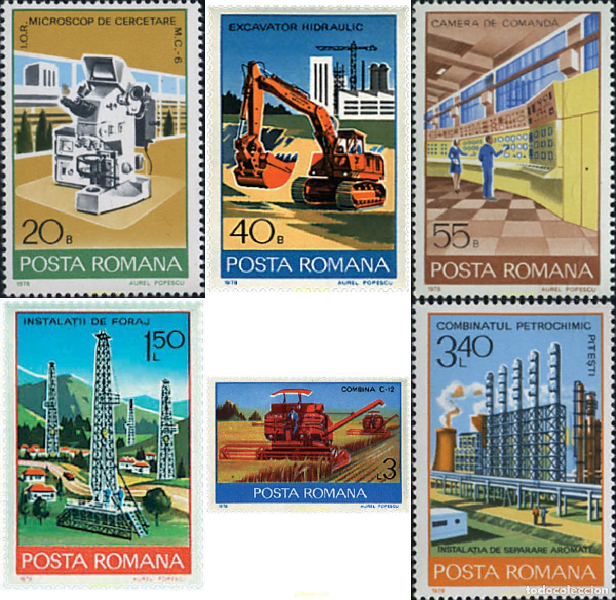 Sellos: 42491 MNH RUMANIA 1978 INDUSTRIAS DE RUMANIA