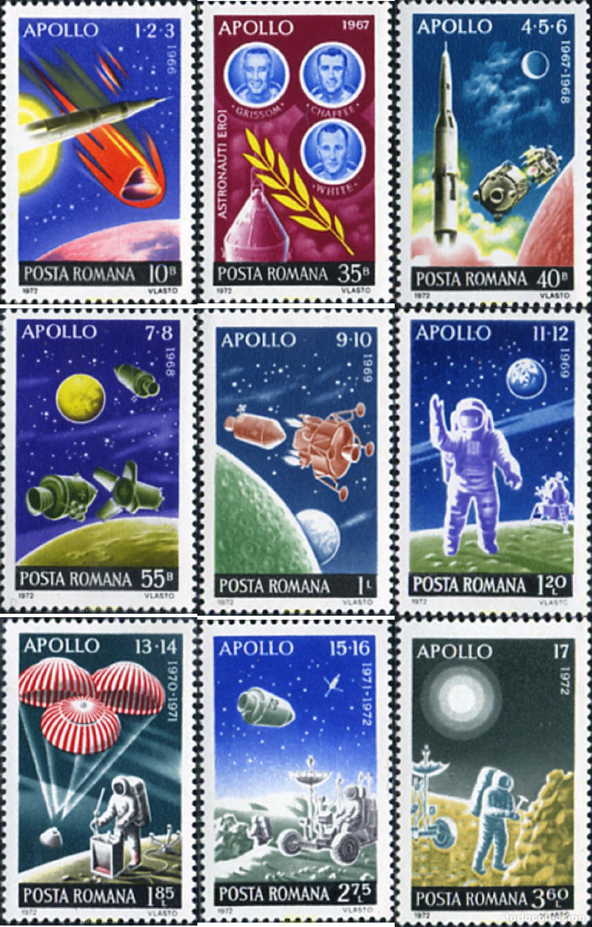 Sellos: 57505 MNH RUMANIA 1972 PROGRAMA APOLLO - Foto 1