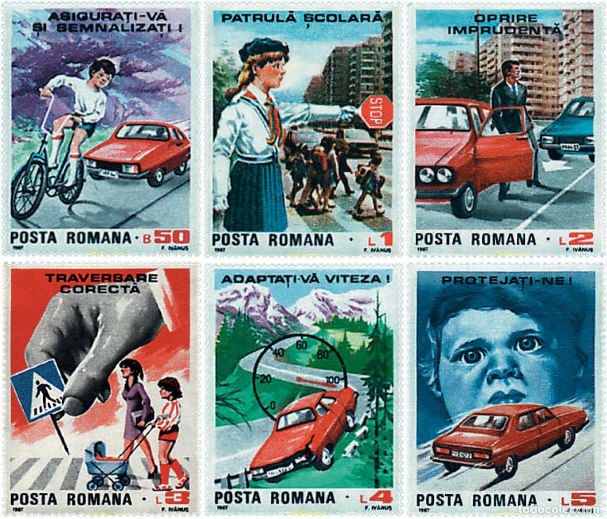 Sellos: 42514 MNH RUMANIA 1987 SEGURIDAD VIAL