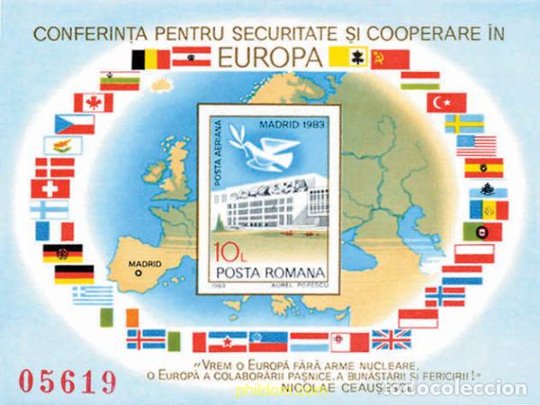 Sellos: 46010 MNH RUMANIA 1983 CONFERENCIA SOBRE SEGURIDAD EN EUROPA
