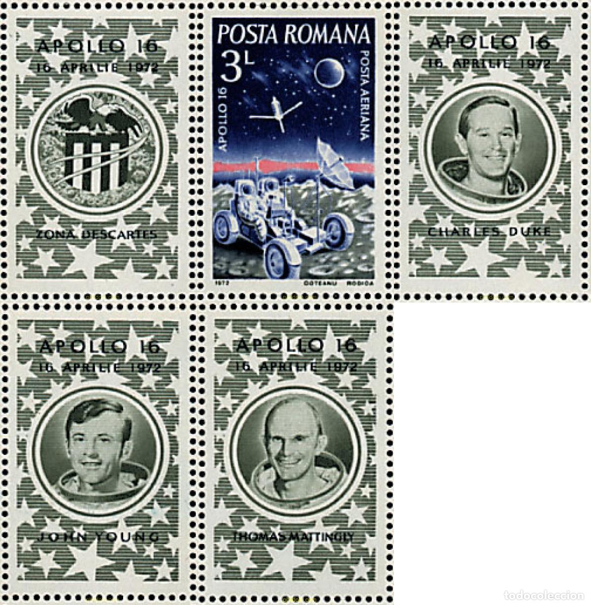 Sellos: 137444 MNH RUMANIA 1972 APOLLO XVI