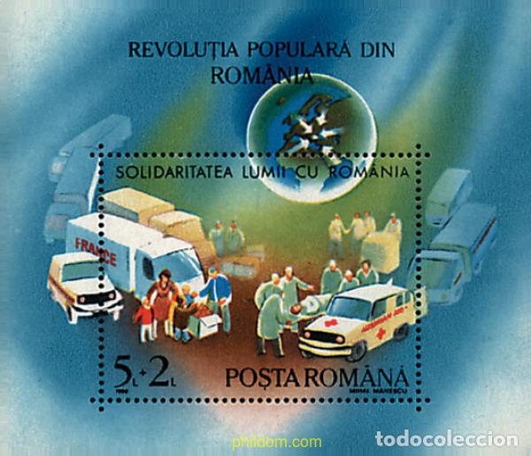 Sellos: 46477 MNH RUMANIA 1990 ANIVERSARIO DE LA REVOLUCION