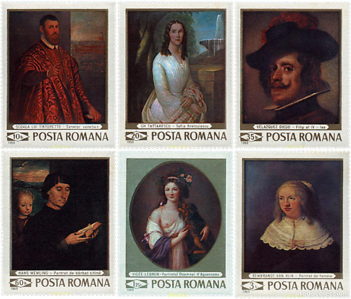 Sellos: 49777 MNH RUMANIA 1969 PINTURAS DE LA GALERIA NACIONAL DE BUCAREST
