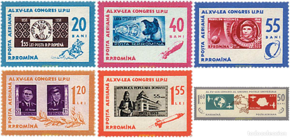 Sellos: 49778 MNH RUMANIA 1963 DIA DEL SELLO. 15 CONGRESO DE LA UPU