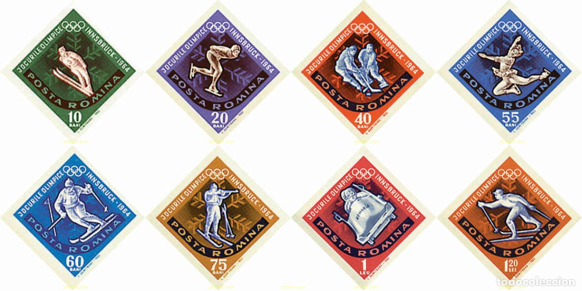 Sellos: 71616 MNH RUMANIA 1963 9 JUEGOS OLIMPICOS DE INVIERNO. INNSBRUCK 1964