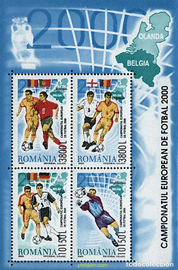 Sellos: 51805 MNH RUMANIA 2000 EURO 2000. COPA DE EUROPA DE FUTBOL