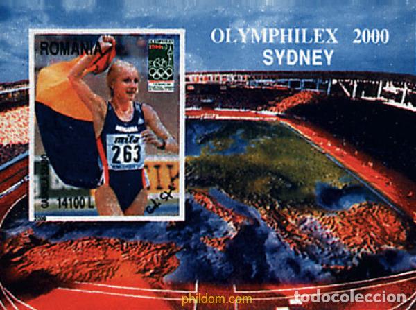 Sellos: 62562 MNH RUMANIA 2000 OLYMPHILEX 2000. EXPOSICION INTERNACIONAL DE FILATELICA OLIMPICA