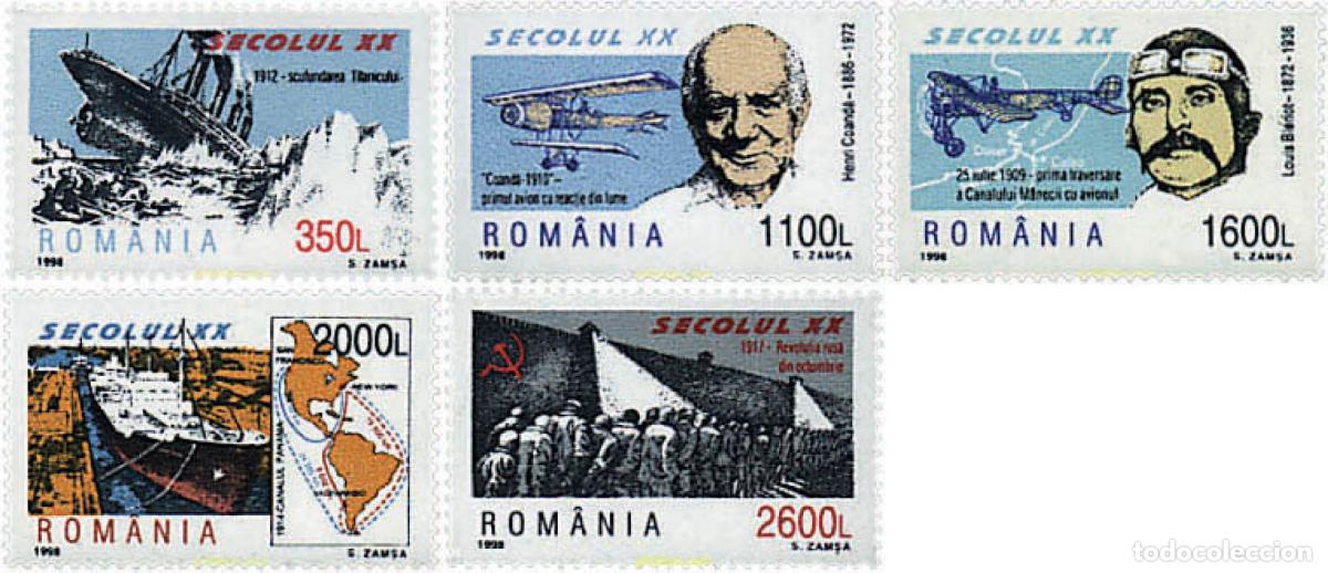 Sellos: 57508 MNH RUMANIA 1998 ACONTECIMIENTOS DEL SIGLO XX