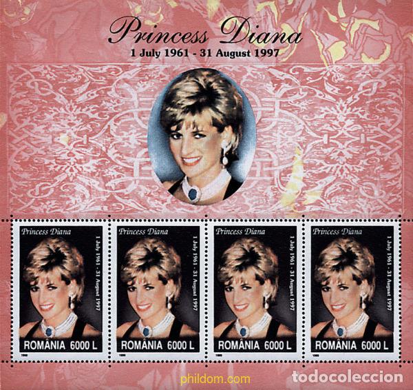 Sellos: 9591 MNH RUMANIA 1999 PRINCESA DIANA DE GALES