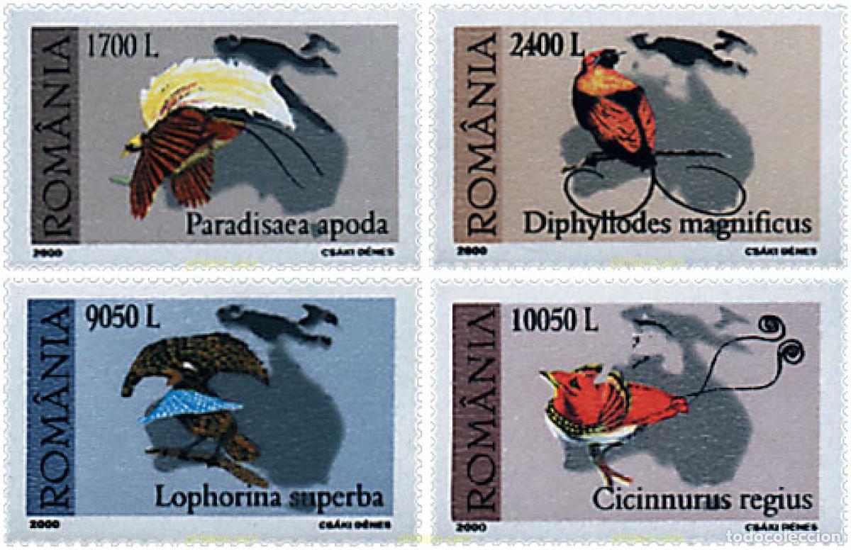 Sellos: 69964 MNH RUMANIA 2000 AVES - Foto 1