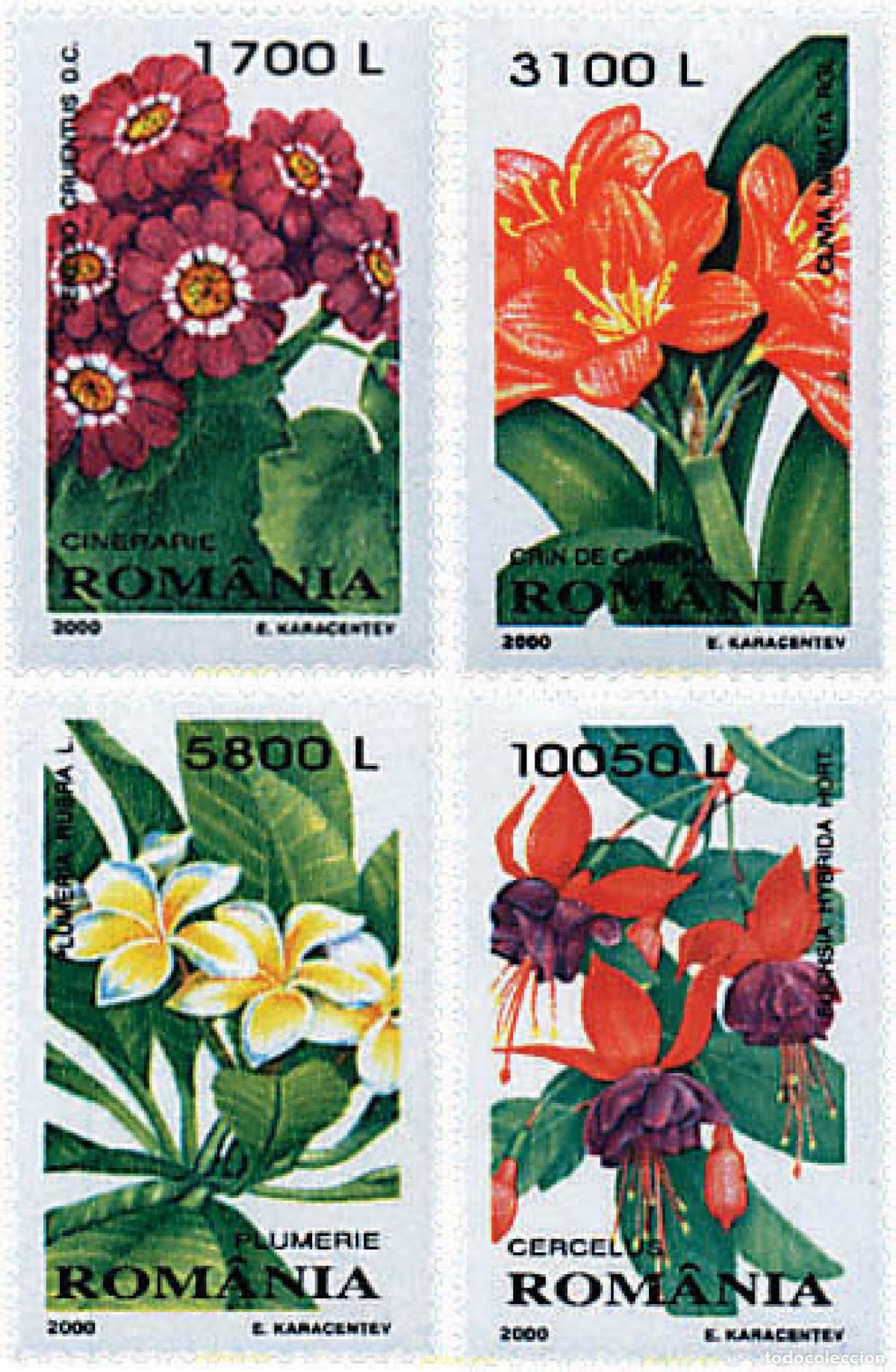 Sellos: 94000 MNH RUMANIA 2000 FLORES