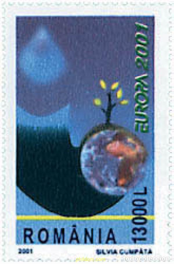 Sellos: 77521 MNH RUMANIA 2001 EUROPA CEPT. EL AGUA, RIQUEZA NATURAL