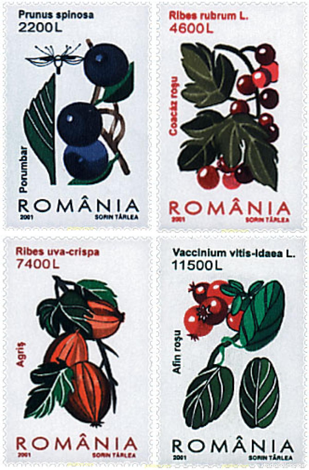Sellos: 86280 MNH RUMANIA 2001 FRUTOS