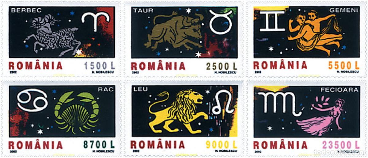 Sellos: 87651 MNH RUMANIA 2002 HOROSCOPO