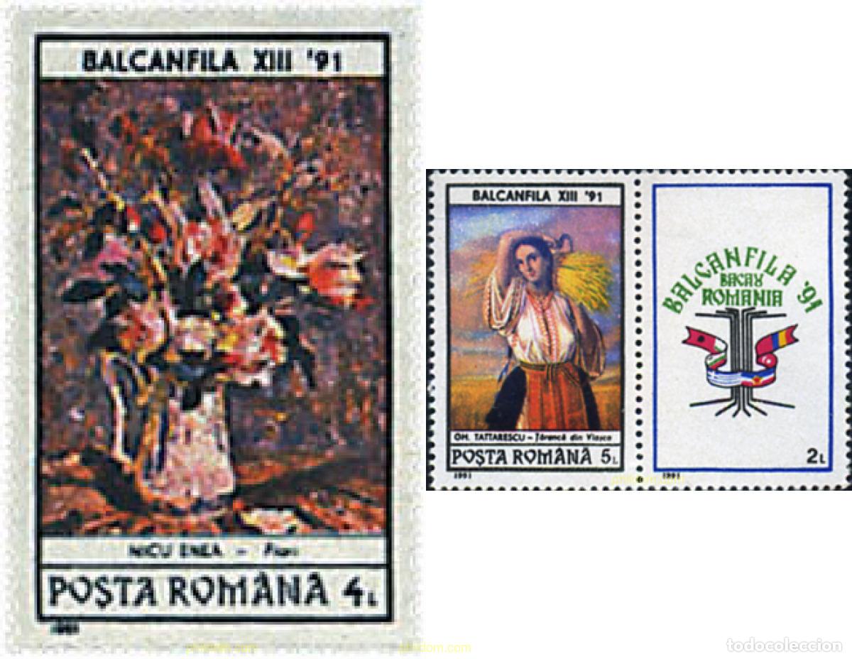Sellos: 98389 MNH RUMANIA 1991 BALCANFILA 91. EXPOSICION FILATELICA BALCANICA