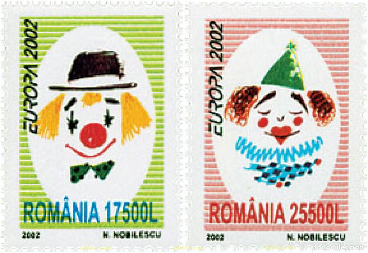 Sellos: 98024 MNH RUMANIA 2002 EUROPA CEPT 2002 - EL CIRCO