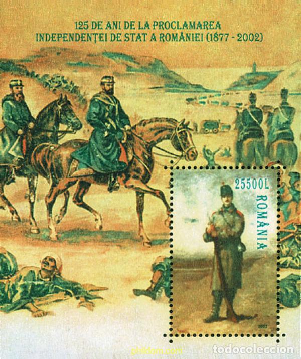 Sellos: 98951 MNH RUMANIA 2002 125 ANIVERSARIO DE LA INDEPENDENCIA
