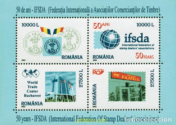 Sellos: 99188 MNH RUMANIA 2002 50 ANIVERSARIO DEL IFSDA