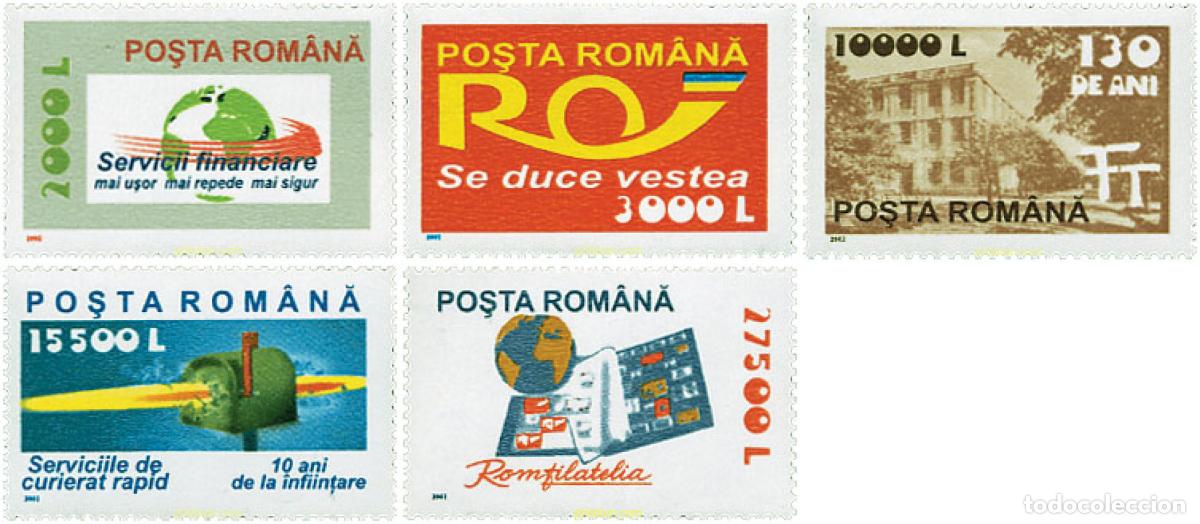 Sellos: 100478 MNH RUMANIA 2002 SERVICIOS POSTALES