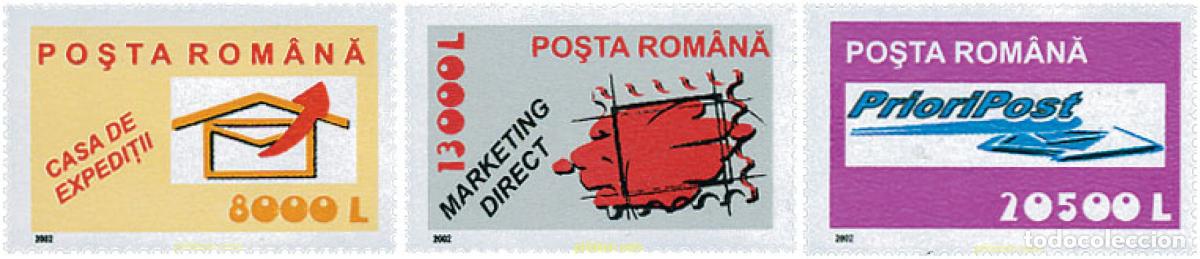 Sellos: 103363 MNH RUMANIA 2002 SERVICIOS POSTALES