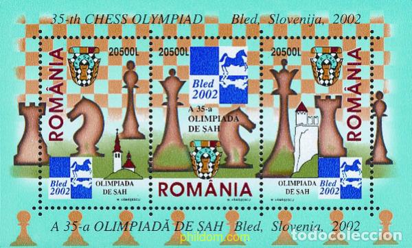 Sellos: 114638 MNH RUMANIA 2002 35 OLIMPIADA DE AJEDREZ