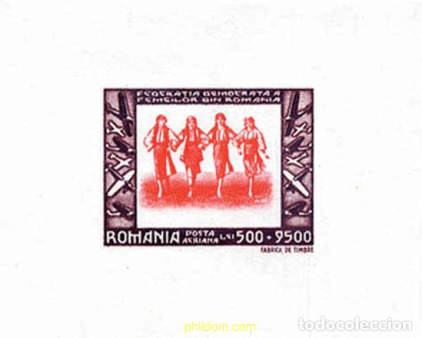 Sellos: 116658 MNH RUMANIA 1946 FEDERACION DEMOCRATICA DE MUJERES RUMANAS