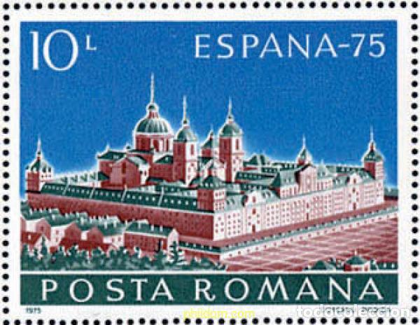 Sellos: 116836 MNH RUMANIA 1975 ESPA&Ntilde;A 75. EXPOSICION FILATELICA INTERNACIONAL