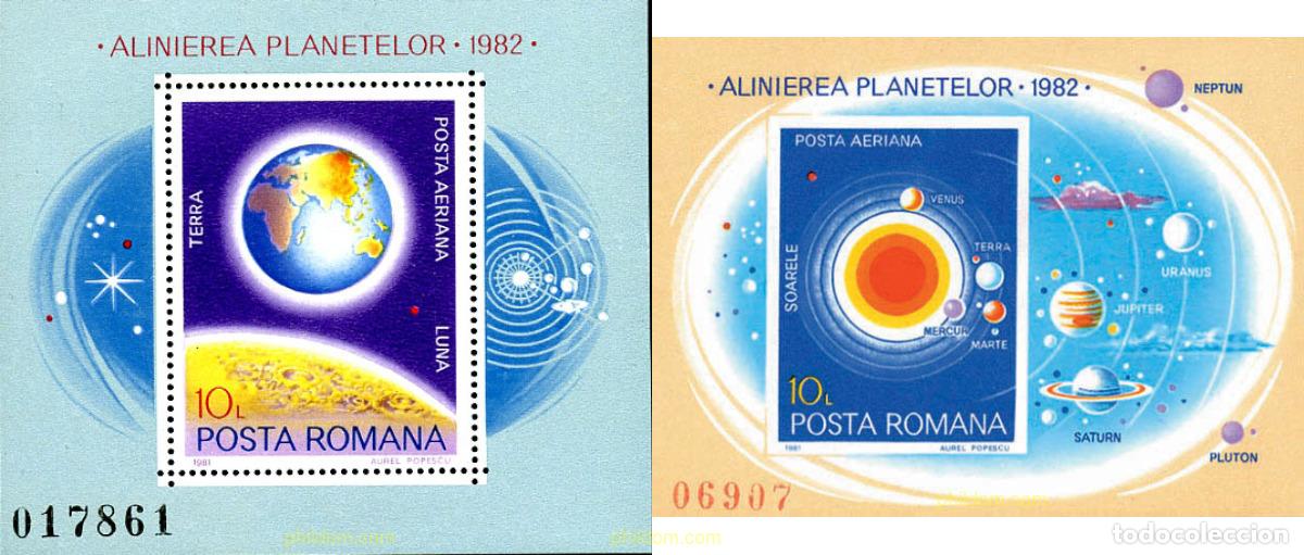 Sellos: 116869 MNH RUMANIA 1981 ALINEAMIENTO DE PLANETAS EN 1982
