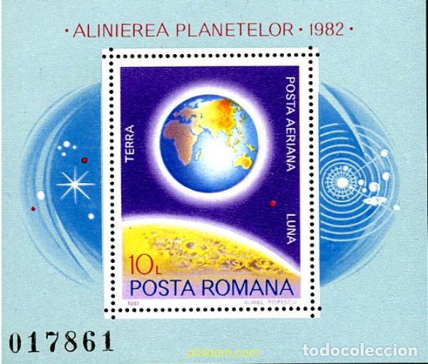 Sellos: 356283 MNH RUMANIA 1981 ALINEAMIENTO DE PLANETAS EN 1982